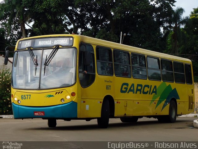 Viação Garcia 6577 na cidade de Maringá, Paraná, Brasil, por Robson Alves. ID da foto: 1522634.