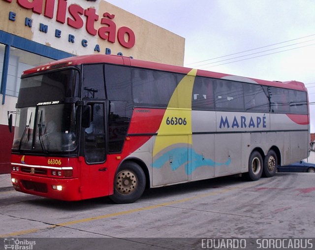 Viação Marapé Norte Sul 66306 na cidade de Sorocaba, São Paulo, Brasil, por EDUARDO - SOROCABUS. ID da foto: 1523106.