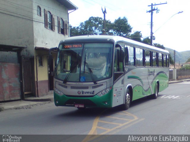 Turin Transportes 1280 na cidade de Ouro Preto, Minas Gerais, Brasil, por Alexandre Eustáquio. Número da foto: #1524404.