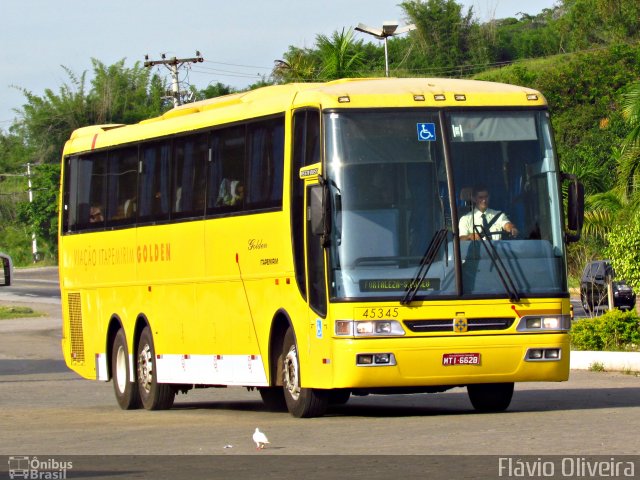Viação Itapemirim 45345 na cidade de Paraíba do Sul, Rio de Janeiro, Brasil, por Flávio Oliveira. Número da foto: #1525331.