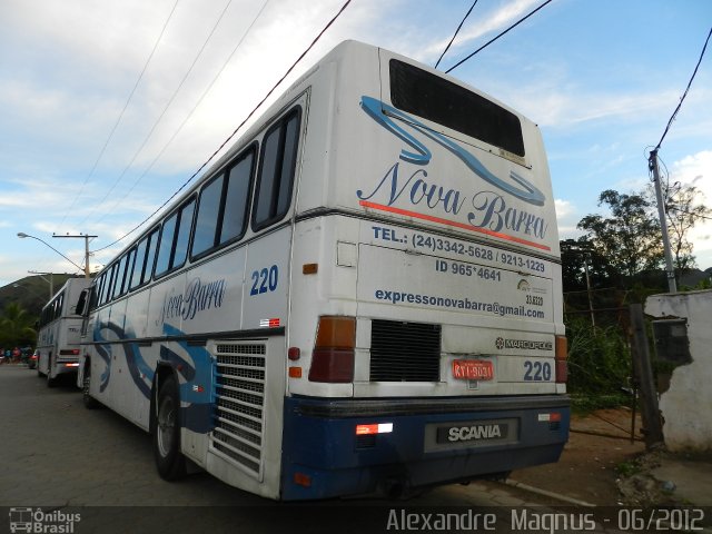 Nova Barra Turismo > Expresso Nova Barra Turística 220 na cidade de Santa Rita de Jacutinga, Minas Gerais, Brasil, por Alexandre  Magnus. Número da foto: #1525112.
