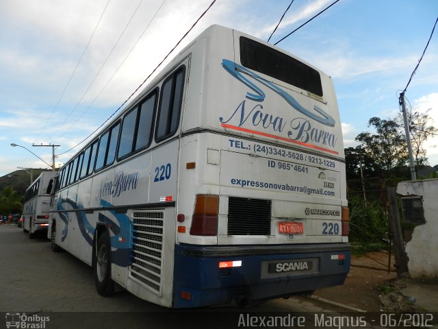 Nova Barra Turismo > Expresso Nova Barra Turística 220 na cidade de Santa Rita de Jacutinga, Minas Gerais, Brasil, por Alexandre  Magnus. ID da foto: 1525112.