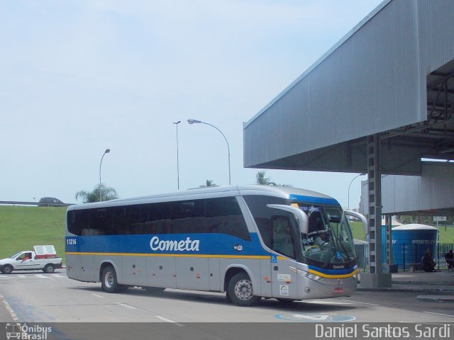 Viação Cometa 11216 na cidade de Praia Grande, São Paulo, Brasil, por Daniel Santos Sardi. Número da foto: #1524116.