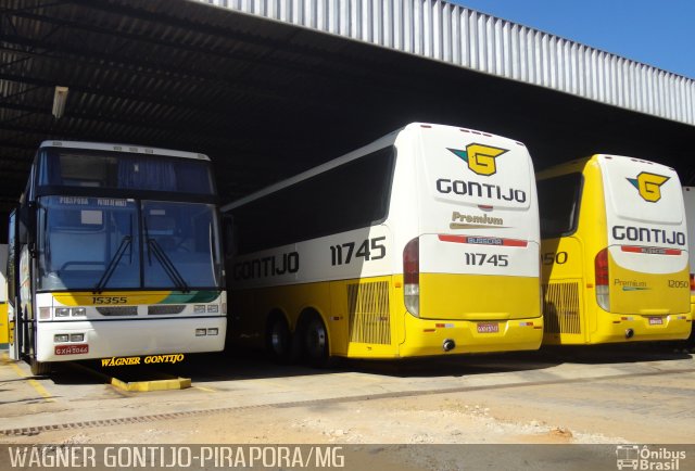 Empresa Gontijo de Transportes 15355 na cidade de Pirapora, Minas Gerais, Brasil, por Wagner Gontijo Várzea da Palma-mg. ID da foto: 1525643.