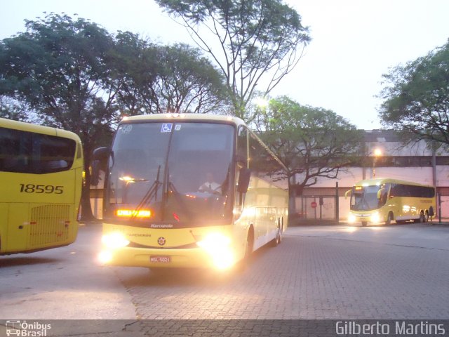 Viação Itapemirim 5021 na cidade de São Paulo, São Paulo, Brasil, por Gilberto Martins. Número da foto: #2084982.