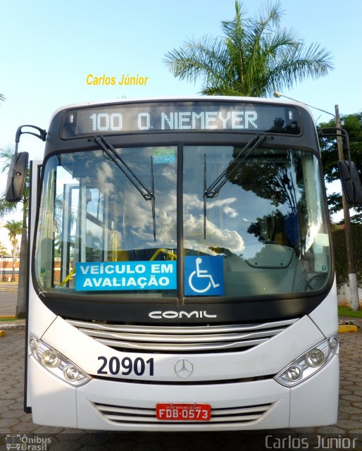 HP Transportes Coletivos 20901 na cidade de Goiânia, Goiás, Brasil, por Carlos Júnior. Número da foto: #2085089.