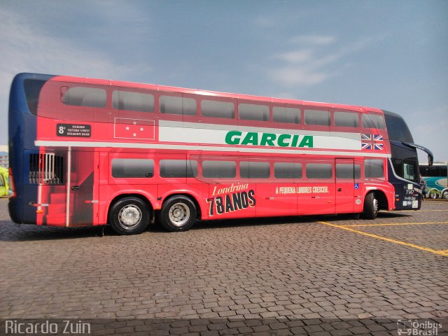 Viação Garcia 7147 na cidade de Londrina, Paraná, Brasil, por Ricardo Zuin. Número da foto: #2084603.