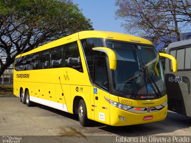 Viação Itapemirim 60533 na cidade de São Paulo, São Paulo, Brasil, por Fabiano de Oliveira Prado. Número da foto: #2083714.