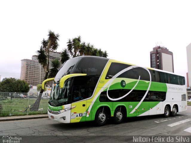 Expresso Princesa dos Campos 6201 na cidade de Curitiba, Paraná, Brasil, por Nilton Félix da Silva. Número da foto: #2101880.
