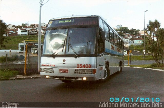 Expresso de Prata 25408 na cidade de Bauru, São Paulo, Brasil, por Adriano Moraes dos Reis. Número da foto: #2102642.