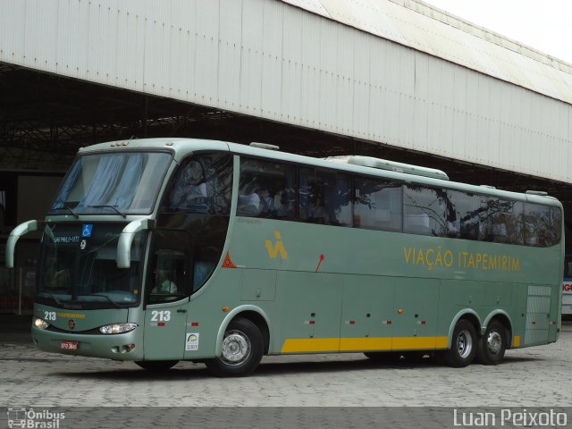 Viação Itapemirim 213 na cidade de Vitória, Espírito Santo, Brasil, por Luan Peixoto. ID da foto: 2101649.