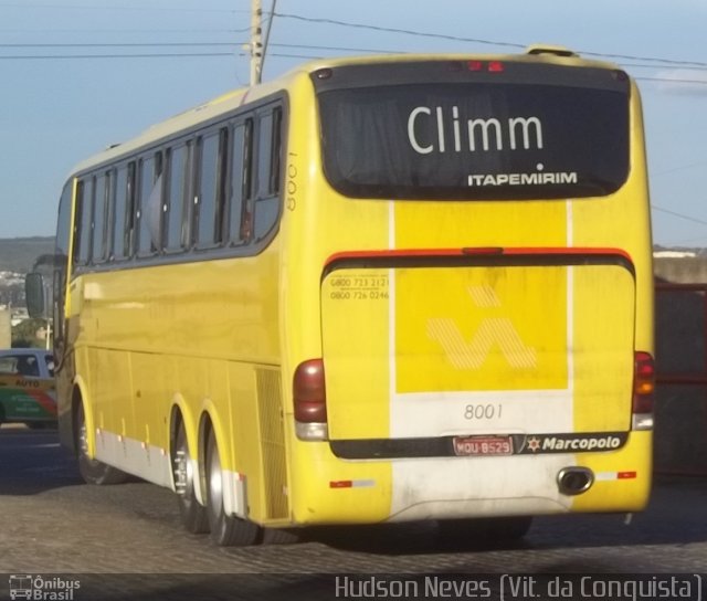 Viação Itapemirim 8001 na cidade de Vitória da Conquista, Bahia, Brasil, por Hudson Neves. Número da foto: #2104746.