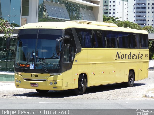 Viação Nordeste 8010 na cidade de Fortaleza, Ceará, Brasil, por Felipe Pessoa de Albuquerque. Número da foto: #2104154.