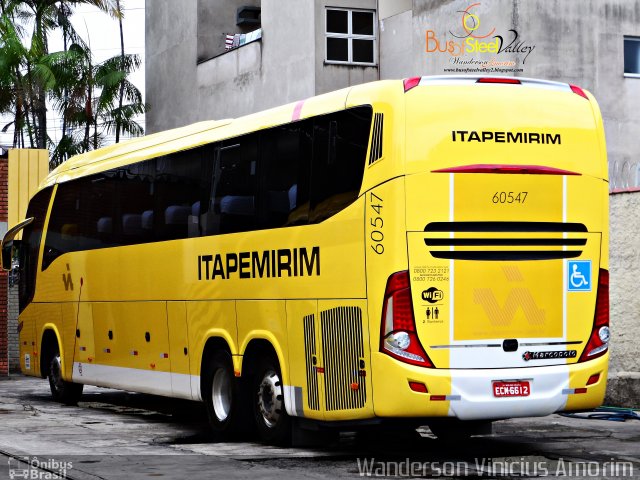 Viação Itapemirim 60547 na cidade de Ipatinga, Minas Gerais, Brasil, por Wanderson Vinícius Amorim. Número da foto: #2104055.