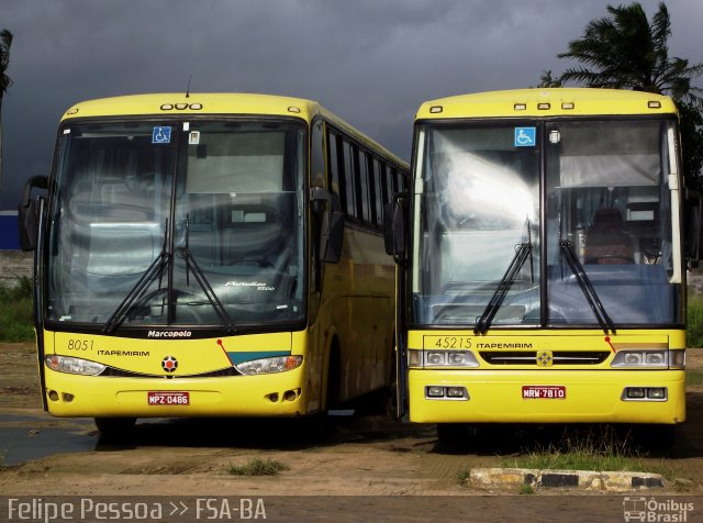 Viação Itapemirim 45215 na cidade de Feira de Santana, Bahia, Brasil, por Felipe Pessoa de Albuquerque. Número da foto: #2104136.