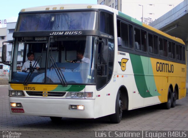 Empresa Gontijo de Transportes 11155 na cidade de Belo Horizonte, Minas Gerais, Brasil, por Luís Carlos Santinne Araújo. Número da foto: #2103647.
