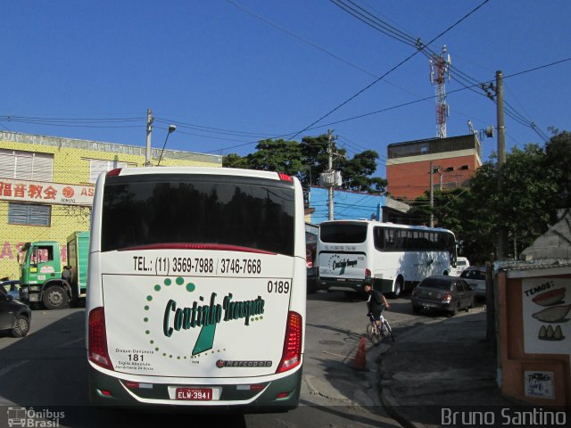 Coutinho Transporte 0189 na cidade de Taboão da Serra, São Paulo, Brasil, por Bruno Santino. Número da foto: #2103993.