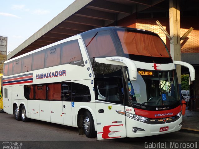 Expresso Embaixador 434 na cidade de Porto Alegre, Rio Grande do Sul, Brasil, por Gabriel  Morosoli. Número da foto: #2105295.