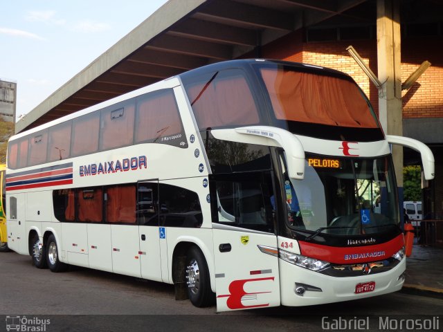 Expresso Embaixador 434 na cidade de Porto Alegre, Rio Grande do Sul, Brasil, por Gabriel  Morosoli. ID da foto: 2105295.