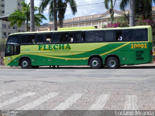 Flecha Turismo 10001 na cidade de Ponte Nova, Minas Gerais, Brasil, por Luciano Miranda. Número da foto: #2106002.