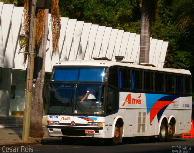 Ativa Fretamento e Turismo 1600 na cidade de Belo Horizonte, Minas Gerais, Brasil, por César Ônibus. Número da foto: #2106704.