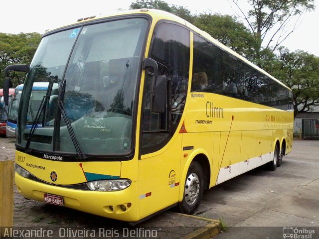 Viação Itapemirim 8837 na cidade de São Paulo, São Paulo, Brasil, por Alexandre  Oliveira Reis Delfino. ID da foto: 2106510.