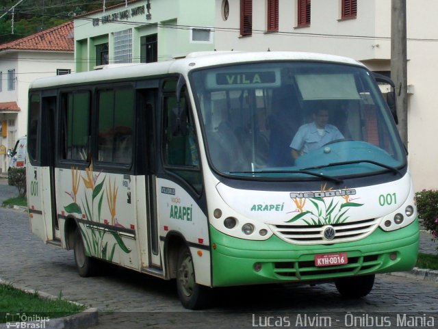 Viação Arapeí 001 na cidade de Bananal, São Paulo, Brasil, por Lucas Alvim. Número da foto: #2107831.