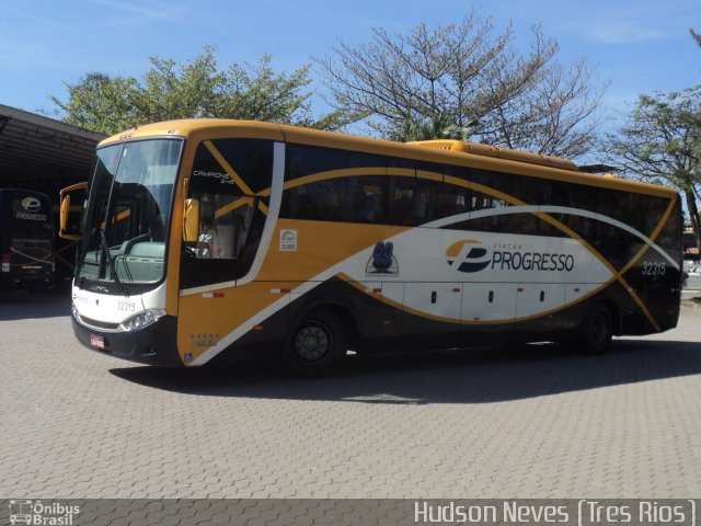 Viação Progresso 32315 na cidade de Três Rios, Rio de Janeiro, Brasil, por Hudson Neves. Número da foto: #2108664.