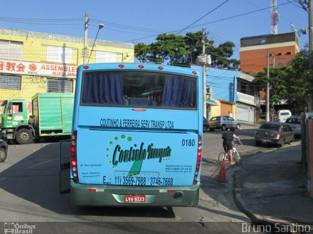 Coutinho Transporte 0180 na cidade de Taboão da Serra, São Paulo, Brasil, por Bruno Santino. Número da foto: #2108328.