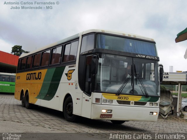 Empresa Gontijo de Transportes 11070 na cidade de João Monlevade, Minas Gerais, Brasil, por Antonio Carlos Fernandes. ID da foto: 2108572.