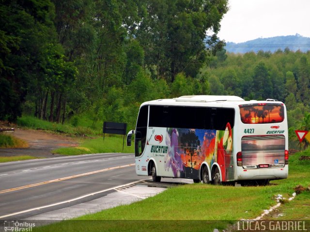 Eucatur - Empresa União Cascavel de Transportes e Turismo 4427 na cidade de Imbaú, Paraná, Brasil, por Lucas Gabriel. Número da foto: #2108998.