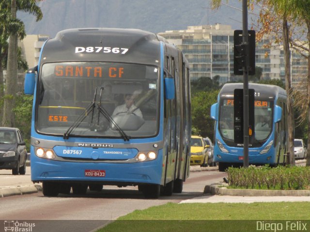 Expresso Pégaso D87567 na cidade de Rio de Janeiro, Rio de Janeiro, Brasil, por Diego Félix de Araujo. Número da foto: #2107890.