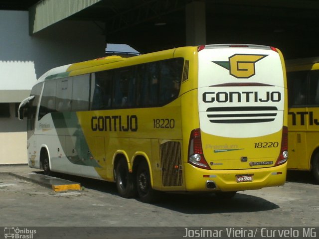 Empresa Gontijo de Transportes 18220 na cidade de Curvelo, Minas Gerais, Brasil, por Josimar Vieira. Número da foto: #2107957.