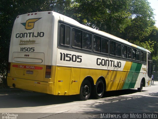 Empresa Gontijo de Transportes 11505 na cidade de São Paulo, São Paulo, Brasil, por Matheus de Melo Bento. Número da foto: #2107426.