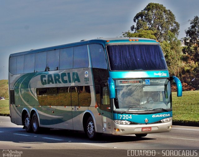 Viação Garcia 7204 na cidade de Sorocaba, São Paulo, Brasil, por EDUARDO - SOROCABUS. Número da foto: #2107844.