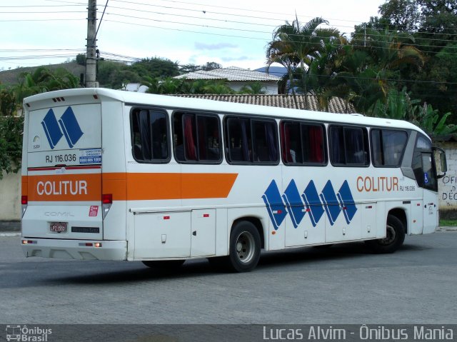 Colitur Transportes Rodoviários RJ 116.036 na cidade de Bananal, São Paulo, Brasil, por Lucas Alvim. Número da foto: #2107889.