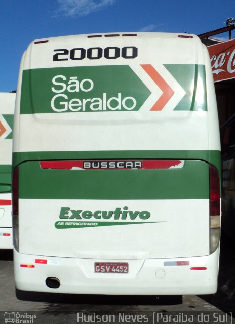 Cia. São Geraldo de Viação 20000 na cidade de Paraíba do Sul, Rio de Janeiro, Brasil, por Hudson Neves. Número da foto: #2111464.