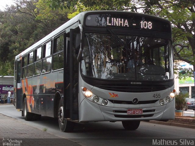 Nossa Senhora de Fátima Auto Ônibus 455 na cidade de Bragança Paulista, São Paulo, Brasil, por Matheus Silva. Número da foto: #2109322.
