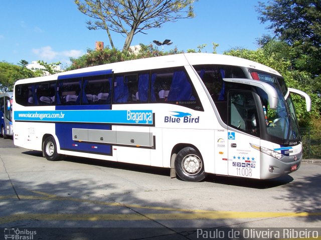 Auto Viação Bragança 11008 na cidade de São Paulo, São Paulo, Brasil, por Paulo de Oliveira Ribeiro. ID da foto: 2109617.