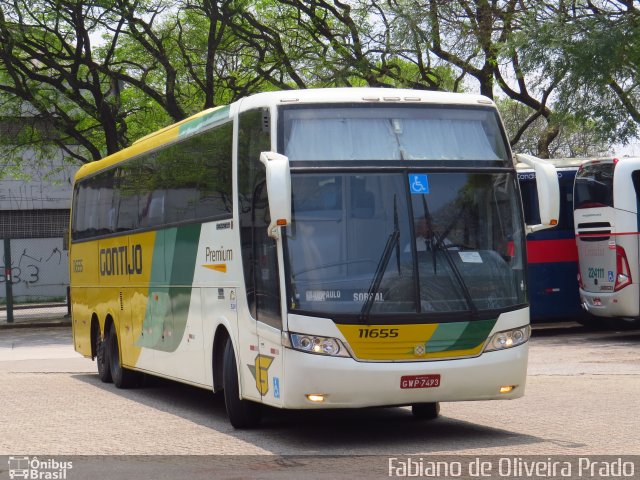 Empresa Gontijo de Transportes 11655 na cidade de São Paulo, São Paulo, Brasil, por Fabiano de Oliveira Prado. ID da foto: 2109839.