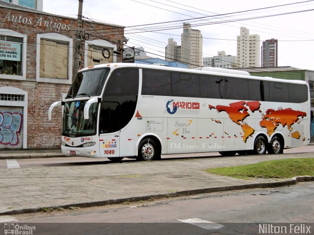 Mariotur Transporte e Turismo Ltda. 1080 na cidade de Curitiba, Paraná, Brasil, por Nilton Félix da Silva. Número da foto: #2109741.