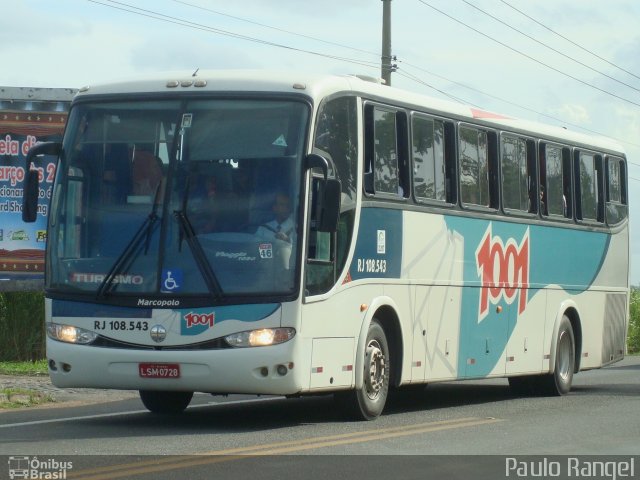 Auto Viação 1001 RJ 108.543 na cidade de Campos dos Goytacazes, Rio de Janeiro, Brasil, por Paulo Rangel. ID da foto: 2110367.