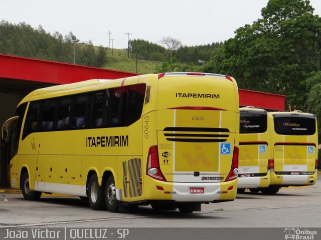 Viação Itapemirim 60645 na cidade de Queluz, São Paulo, Brasil, por João Victor. ID da foto: 2112535.