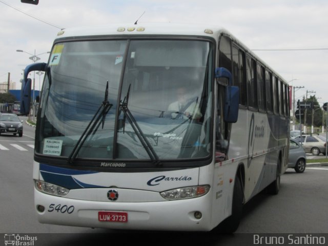 Carrião Transporte e Turismo 5400 na cidade de Osasco, São Paulo, Brasil, por Bruno Santino. ID da foto: 2112171.