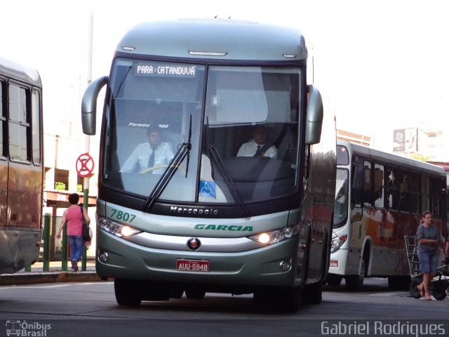 Viação Garcia 7807 na cidade de São José do Rio Preto, São Paulo, Brasil, por Gabriel Rodrigues. Número da foto: #2111660.