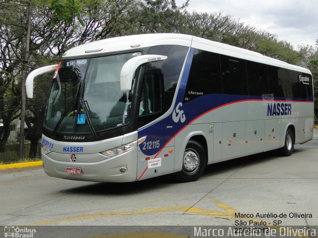 Viação Nasser 212115 na cidade de São Paulo, São Paulo, Brasil, por Marco Aurélio de Oliveira. ID da foto: 2113393.