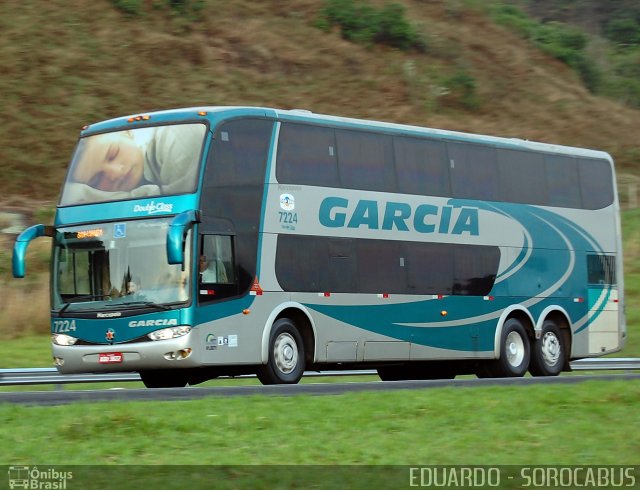 Viação Garcia 7224 na cidade de Sorocaba, São Paulo, Brasil, por EDUARDO - SOROCABUS. Número da foto: #2111655.