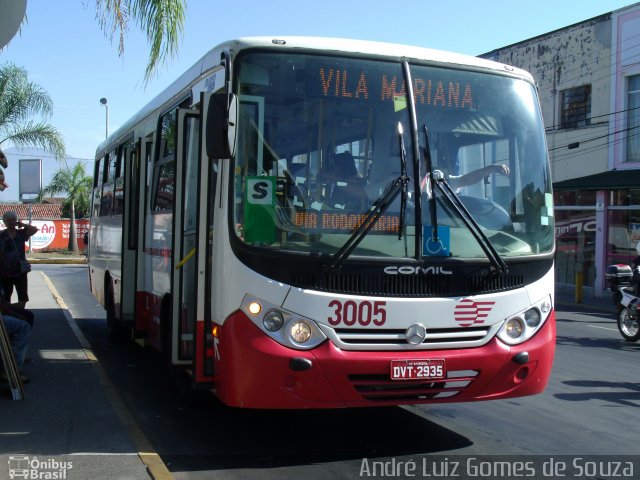Empresa de Ônibus Pássaro Marron 3005 na cidade de Aparecida, São Paulo, Brasil, por André Luiz Gomes de Souza. Número da foto: #2112869.