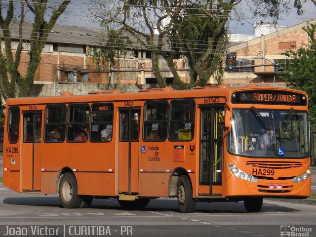 Auto Viação Redentor HA299 na cidade de Curitiba, Paraná, Brasil, por João Victor. ID da foto: 2112365.