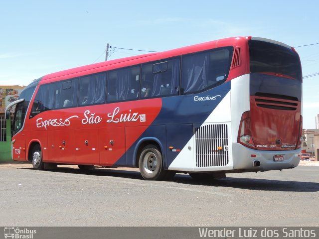 Expresso São Luiz 7730 na cidade de Rio Verde, Goiás, Brasil, por Wender Luiz dos Santos. Número da foto: #2112263.